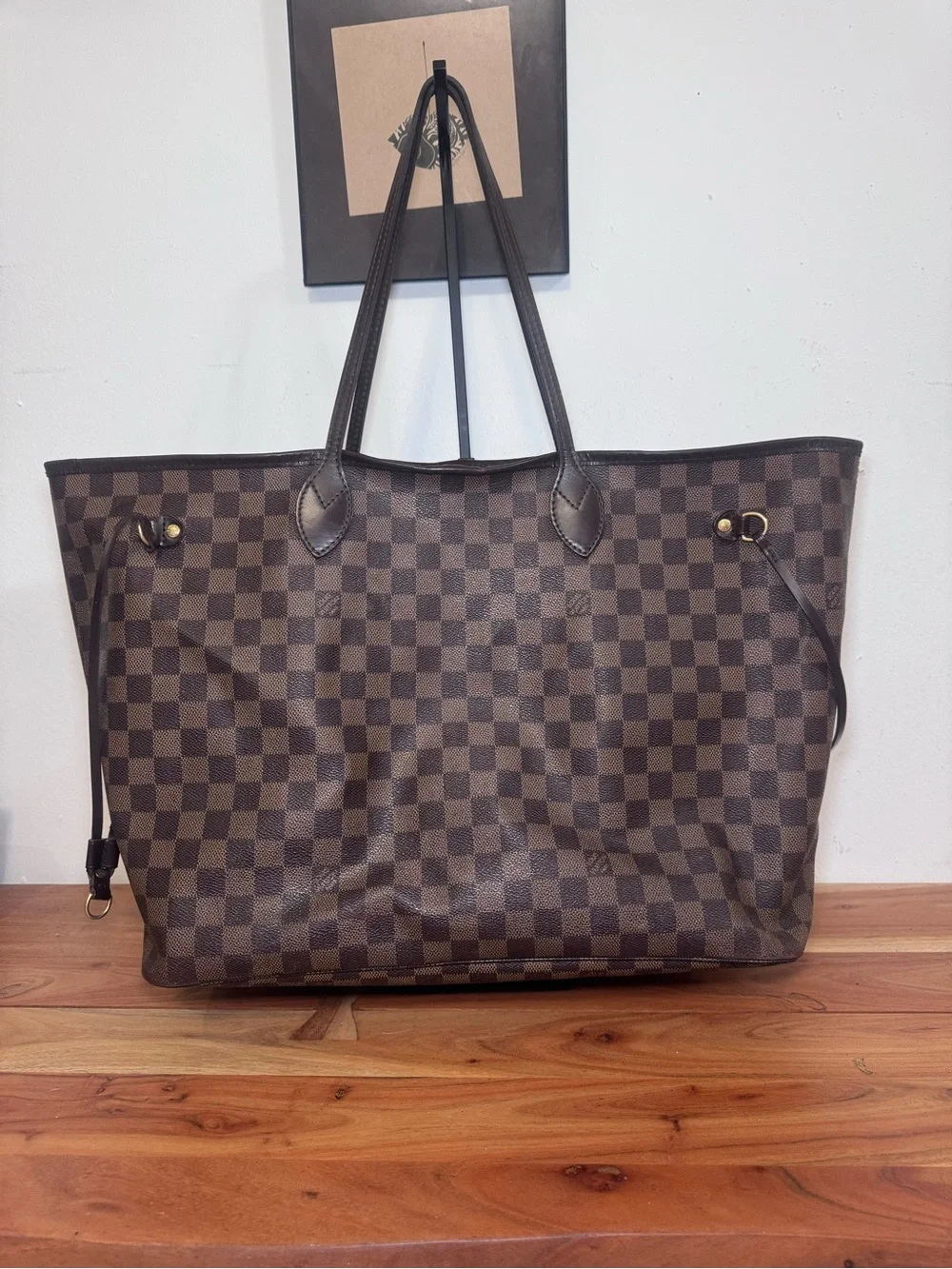 Louis Vuitton Neverfull GM Damier Ebene Coated Canvas